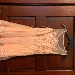 Blush lace dress